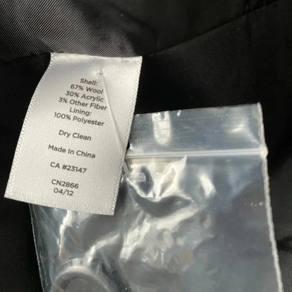 TALBOTS | Multicolored Tweed Wool Blend 90s Blazer Jacket Size 8P - Picture 8 of 9